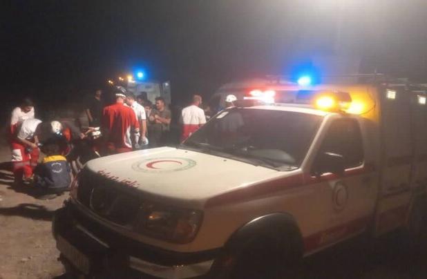 مصدومیت ۴۸ نفر در واژگونی اتوبوس در جاده باغین- جوپار کرمان