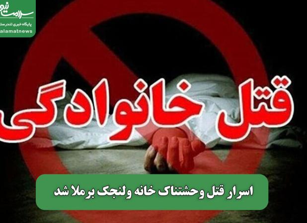 اسرار قتل وحشتناک خانه ولنجک برملا شد