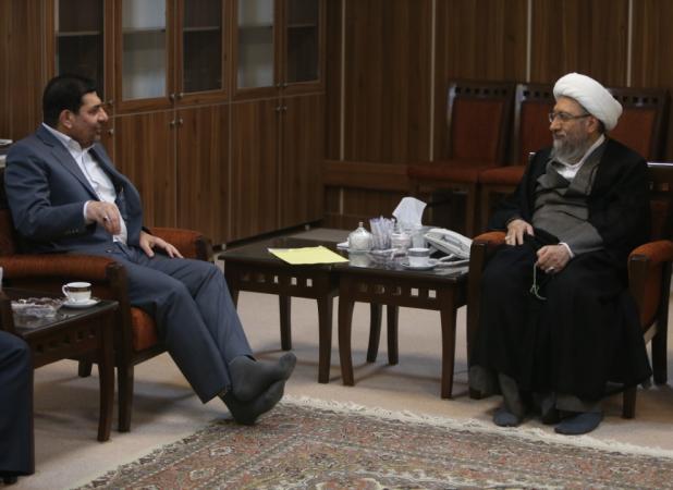 دیدار معاون اول رئیس جمهور با رئیس مجمع تشخیص 