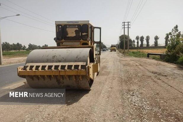 اجرای عملیات ایمن سازی سه‌راهی بیارجمند تا کیلومتر ۹۰ محور طرود