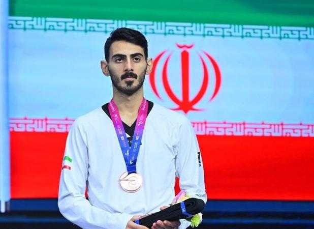 تکواندوی قهرمانی جهان| بختیاری به مدال برنز رسید/ پایان کار ملی‌پوشان با کسب 3 مدال