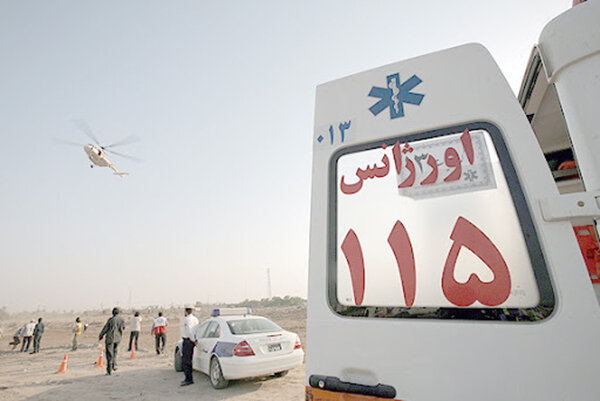 نجات جان مصدوم با همکاری اورژانس و هلال‌احمر