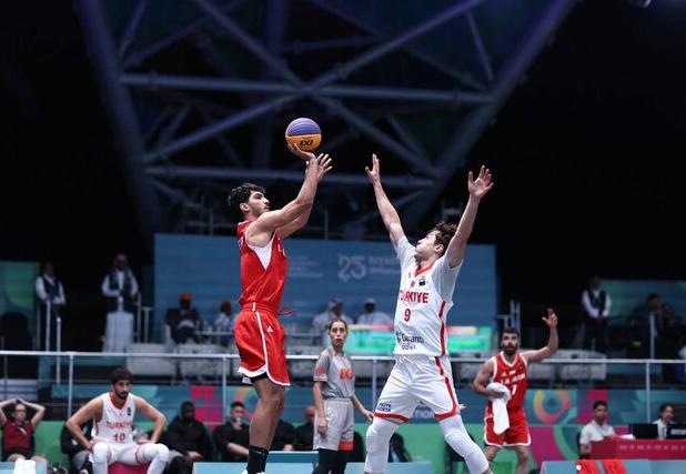 برتری تیم ملی بسکتبال سه نفره ایران مقابل ترکیه