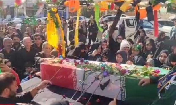 استقبال پیکر شهید گمنام در دیار گروس