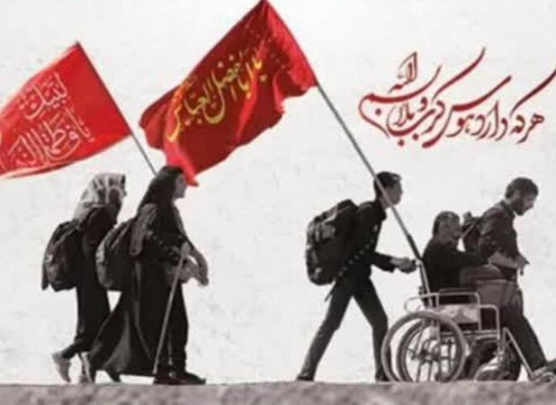 برپایی موکب در مسیر پیاده روی دلدادگان اربعین حسینی در بوشهر