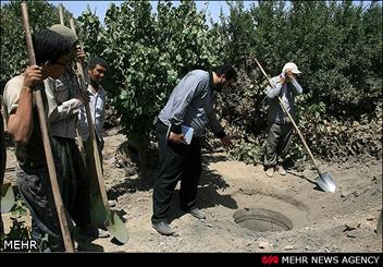 انسداد ۱۴ حلقه چاه غیرمجاز در منطقه مشا دماوند