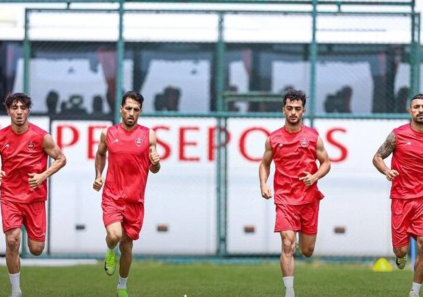 فشار سنگین در تمرین نوبت صبح امروز پرسپولیس