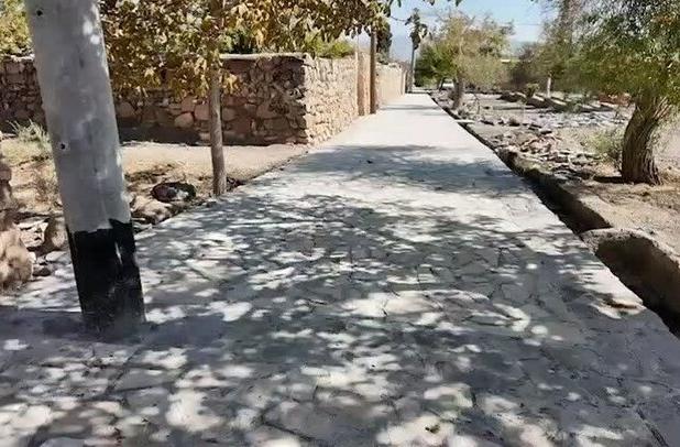 قنبریان: ۱۴ هزار مترمربع معابر روستایی بخش آسفیچ بهسازی و آسفالت شد