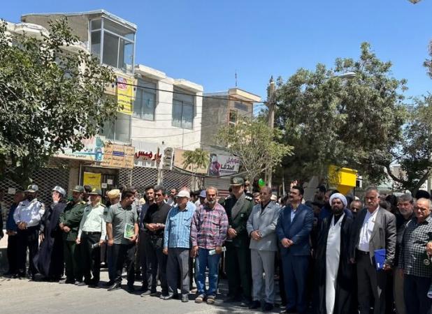 راهپیمایی جمعه‌های خشم و نصر در چناران برگزار شد
