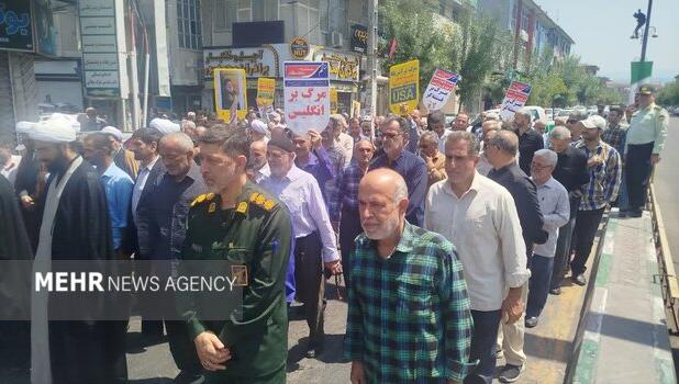 راهپیمایی جمعه «خشم و نصر» در گیلان برگزار شد
