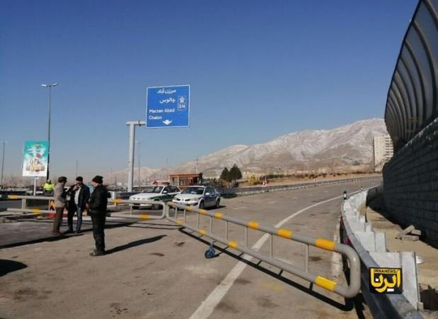 جاده چالوس برای چهارمین روز متوالی یک‌طرفه شد
