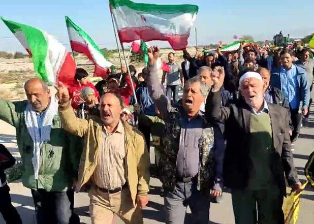 راهپیمایی ۲۲ بهمن در روستاهای استان بوشهر