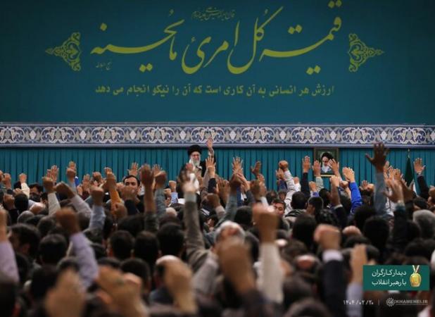 هزاران نفر از کارگران سراسر کشور با رهبر انقلاب دیدار کردند