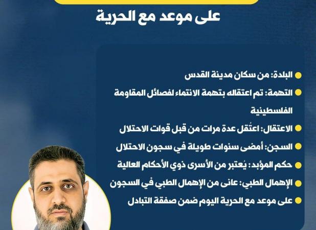 آزادی قدیمی‌ترین اسیر فلسطینی در زندان‌های اسرائیل