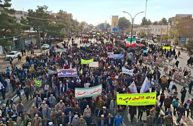 خروش مردم شهرستان تربت جام در ۱۳ آبان
