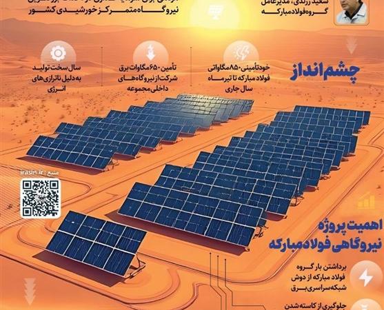 نیروگاه خورشیدی فولاد مبارکه؛ جلوه عملی امیدبخشی به مردم
