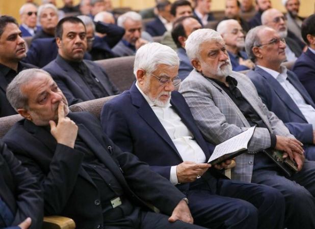 حضور  عارف در مراسم ختم خیر مدرسه‌ساز
