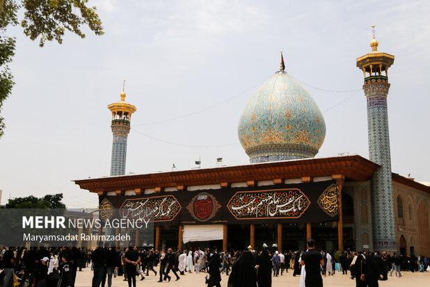 برگزاری مراسم عزاداری اربعین حسینی در حرم شاهچراغ (ع)