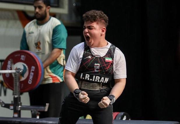 رکوردشکنی پاراوزنه بردار ایران در پاراآسیایی جوانان