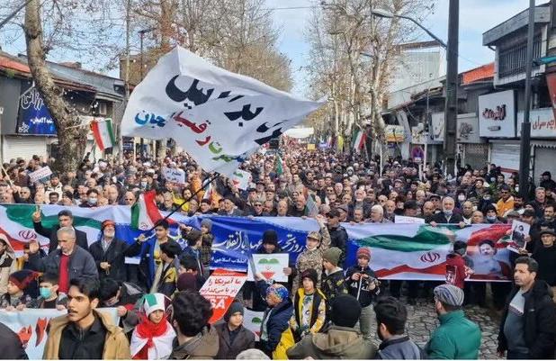 حضور حماسی لاهیجانی ها در چهل‌ و ششمین جشن پیروزی انقلاب