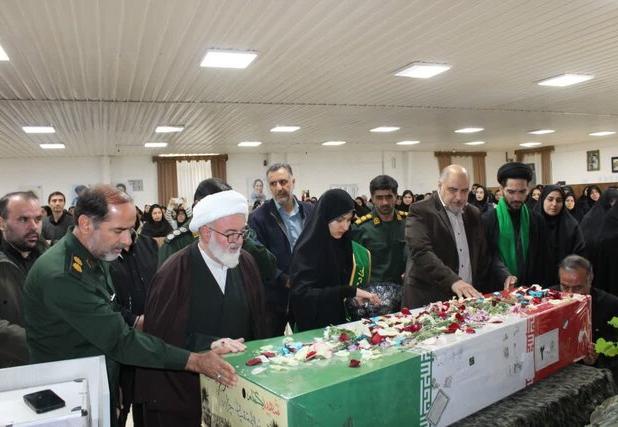 بزرگداشت شهید گمنام دانشکده ملی مهارت شاهرود با حضور پیکر شهدای تازه تفحص شده