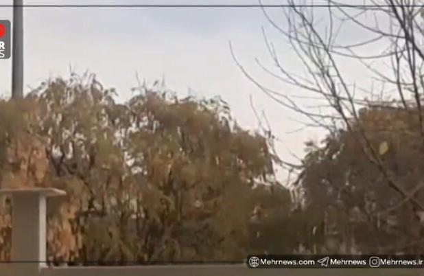 رگبار تگرگ در خرم‌آباد