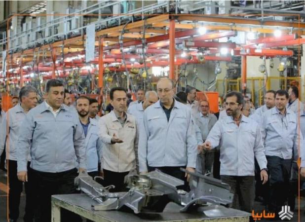 بازدید مدیرعامل سایپا از روند تولید ایدکوپرس و ایران کاوه