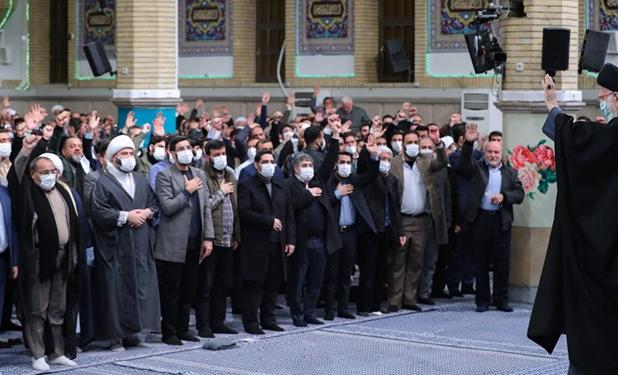 دیدار جمعی از مداحان اهل بیت (ع) با رهبر انقلاب