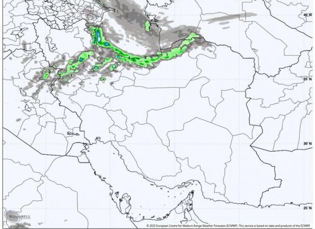 هشدار هواشناسی درباره ورود موج پیاپی سامانه‌ها؛ آغاز بارش‌ها از امشب