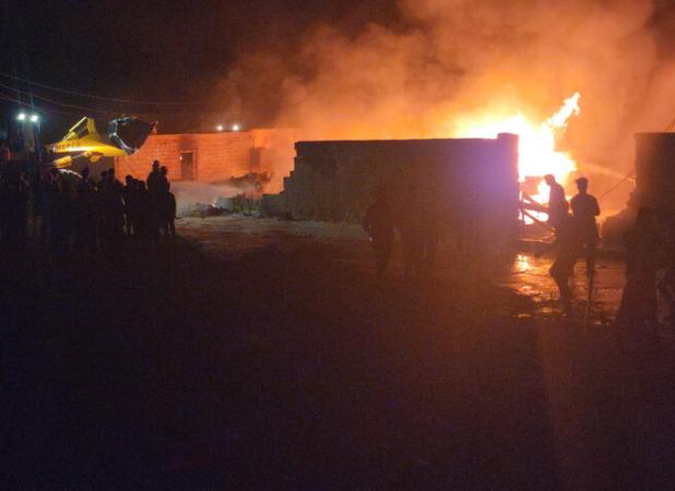 آتش‌سوزی در بندر گروک شهرستان سیریک خسارت ۱۰میلیاردی برجای گذاشت