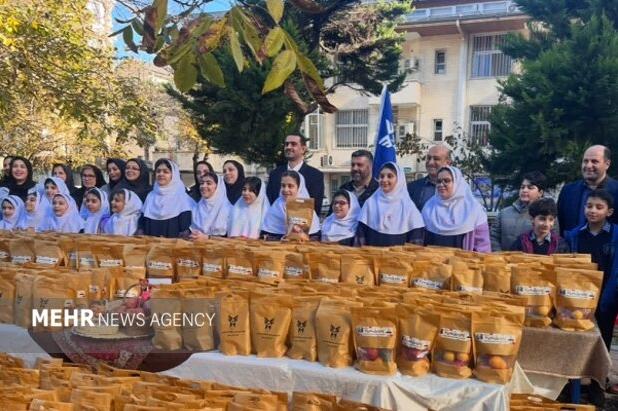 نیازمند: ۶۰۰ بسته یلدایی به همت دانش‌آموزان بسیجی گیلان توزیع شد