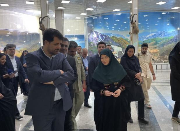 بازدید رئیس سازمان محیط زیست از موزه تاریخ طبیعی چهارمحال و بختیاری