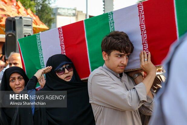 تشییع پیکر شهدای تجاوز رژیم صهیونیستی در سراسر کشور