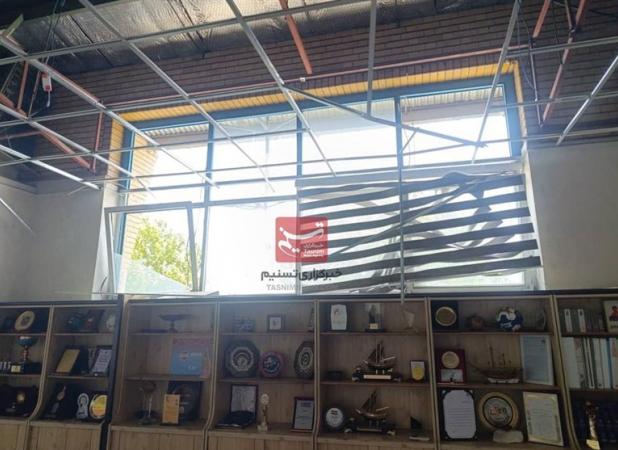 تصاویری از تخریب فدراسیون هندبال در پی حمله اسرائیل