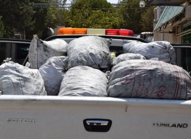 کشف بیش از یک تن زغال قاچاق در اطراف کرمانشاه