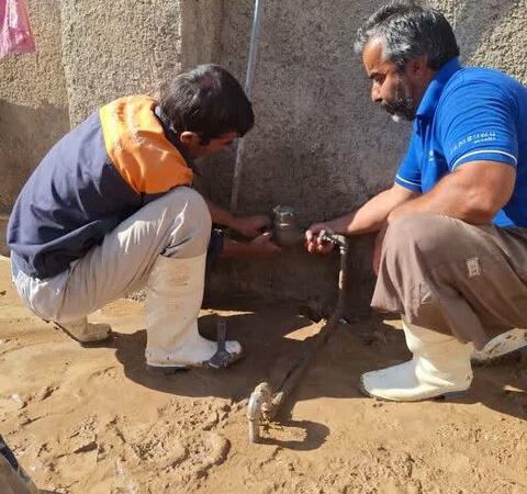 مدیر آب و فاضلاب شهرستان: بیش از ۲۰ مورد شکستگی لوله در سیل هزارانی آبدانان تعمیر شد