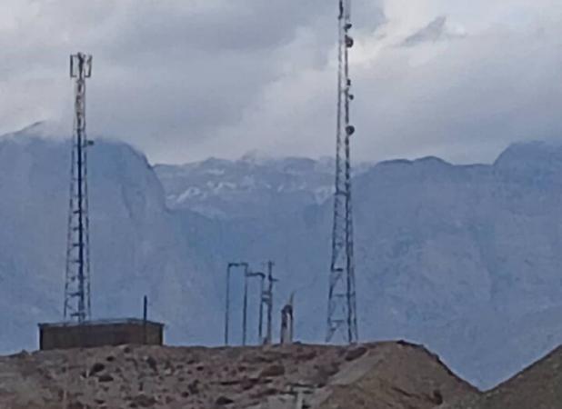 بارش برف در ارتفاعات روستای درگز سیاهو