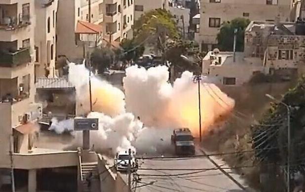 ۱۴ شهید و زخمی در حمله پهپادی اسرائیل به نابلس