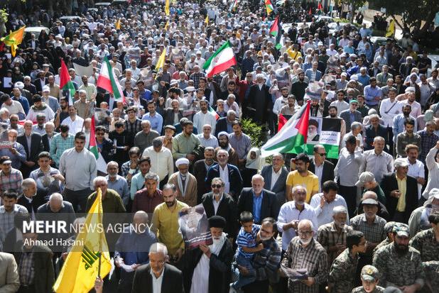 مردم گرگان همچون گذشته تاپیروزی نهایی کنارمردم مقتدر فلسطین هستند