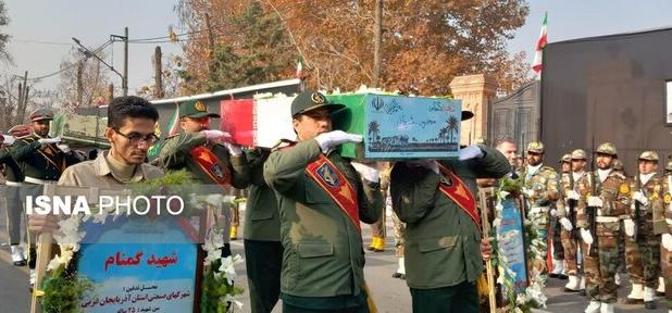 پیکرهای مطهر ۶ شهید گمنام در ارومیه تشییع شد