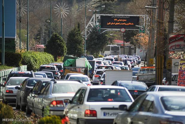 محورهای مواصلاتی البرز دارای بار ترافیکی عادی و روان هستند