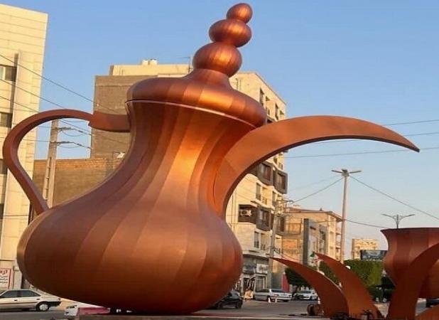 المان نمادین «دله» در عسلویه نصب شد