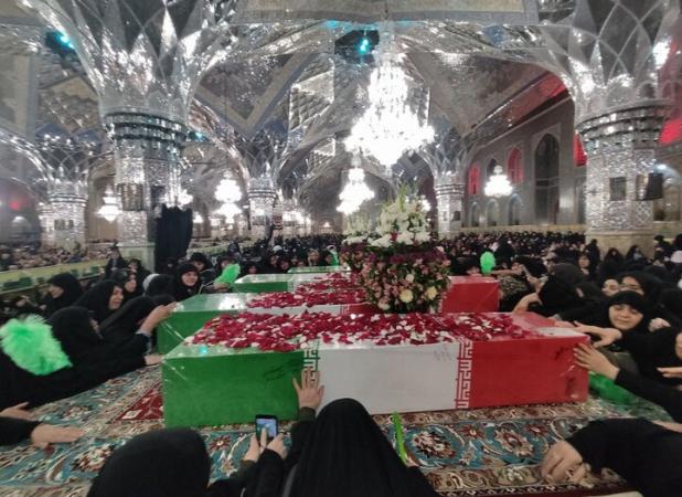 مراسم وداع با شهدای گمنام در حرم امام رضا(ع)