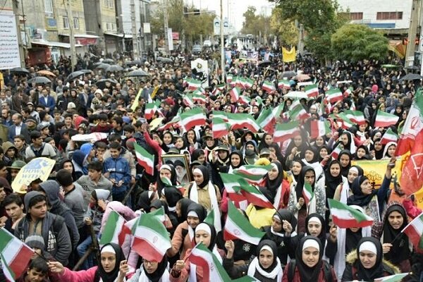 آغاز راهپیمایی باشکوه ۱۳ آبان در گرگان همزمان با سراسر کشور