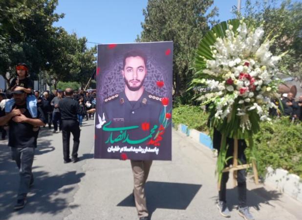 تشییع پیکر شهید «محمد انصاری» در خمین