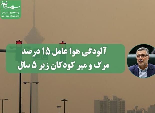 آلودگی هوا عامل ۱۵ درصد مرگ و میر کودکان زیر ۵ سال / برای استفاده از انرژی‌های تجدیدپذیر باید عزم ملی وجود داشته باشد