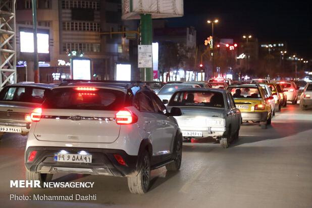 ترافیک سنگین در محور خروجی از قمصر