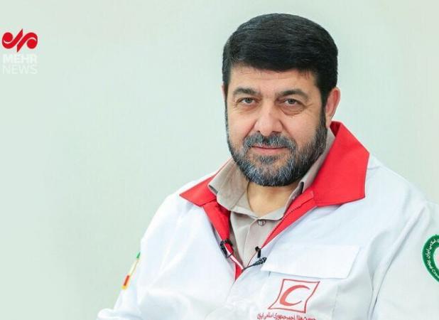 عیادت رئیس هلال احمر از مصدومان حادثه بندر شهید رجایی
