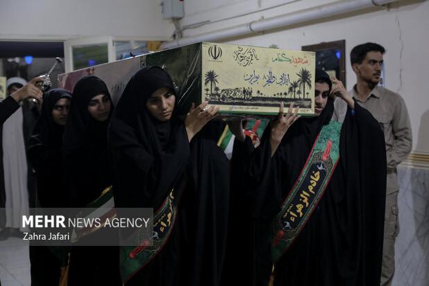 آغاز مراسم تشییع و تدفین شهید گمنام در دانشگاه فرهنگیان بندرعباس