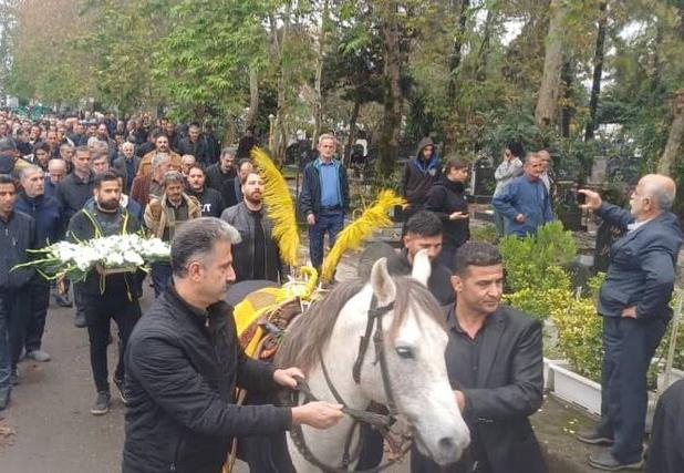 مراسم تشییع پیکر زنده‌یاد احمدعلی دهقانی پیشکسوت تعزیه خوانی در رشت